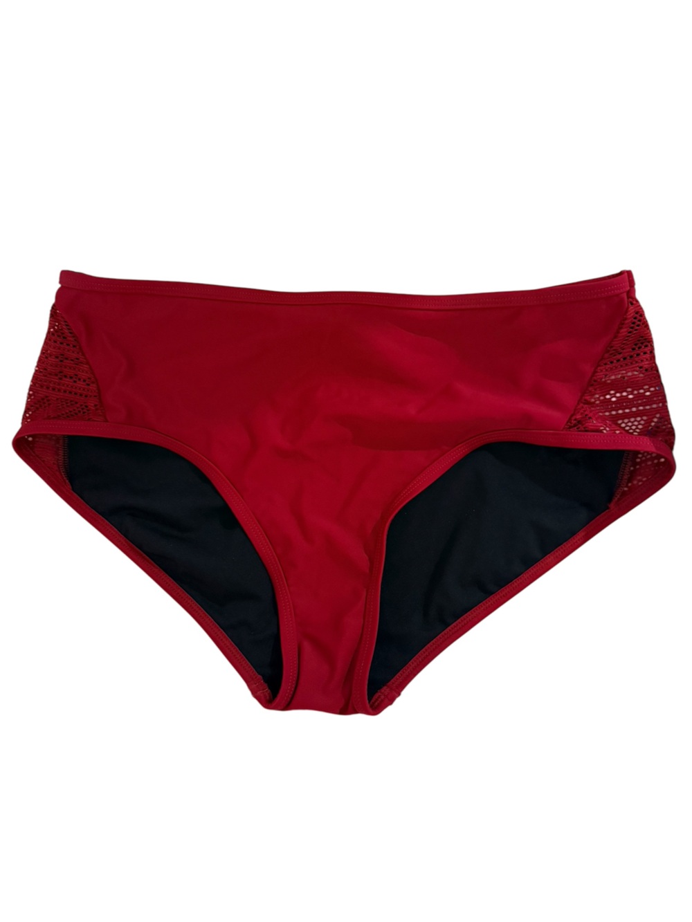 Swimsuits for All Maroon Lace Bikini Swim Bottom, size 18 NWT